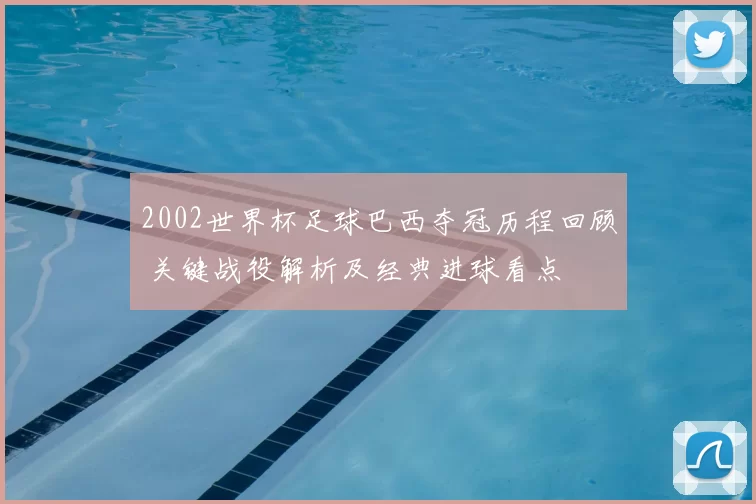 2002世界杯足球巴西夺冠历程回顾 关键战役解析及经典进球看点